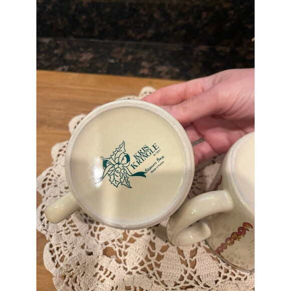 Vintage '91 Kris Kringle Potpourri Press Christmas Mugs - Picture 8 of 10